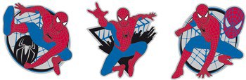 3 pěnové figurky spiderman | Dekorace do dětských pokojů - DEKORACE SPIDERMAN 