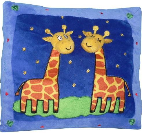 3D POLŠTÁŘEK ŽIRAFY > vel. 35x35cm | DĚTSKÉ POVLEČENÍ - POLŠTÁŘKY PAT a MAT