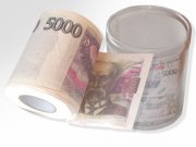 Toaletní papír 5000 Kč Toaletní papír dárkový