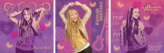 3 SAMOLEPÍCÍ OBRÁZKY HANNAH MONTANA | Dekorace do dětských pokojů - DEKORACE HANNAH MONTANA 3 SAMOLEPÍCÍ OBRÁZKY HANNAH MONTANA | Dekorace do dětských pokojů - DEKORACE HANNAH MONTANA