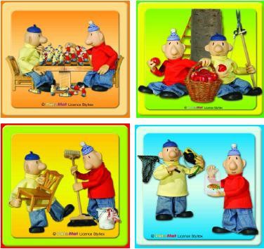 Korkové prostírání Pat a Mat set 4ks mix | Baby Program - Korkové prostírání Korkové prostírání Pat a Mat set 4ks mix | Baby Program - Korkové prostírání