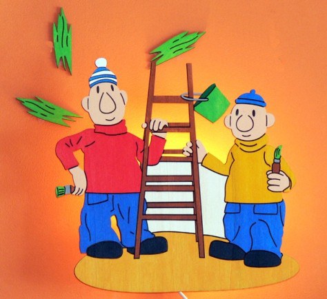 Lampička Pat Mat malíři.... > vel. cca 55 x 45cm včetně dekorací | DĚTSKÁ SVÍTIDLA - PAT a MAT Lampička Pat Mat malíři.... > vel. cca 55 x 45cm včetně dekorací | DĚTSKÁ SVÍTIDLA - PAT a MAT