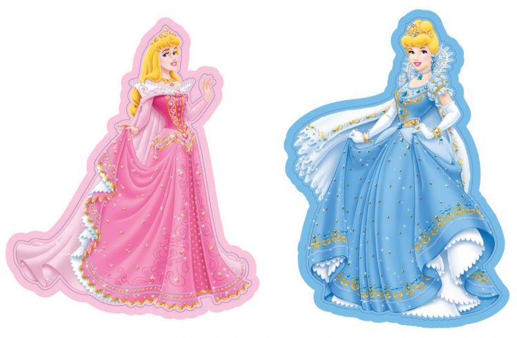 2 pěnové figurky Princezny | Dekorace do dětských pokojů - DEKORACE PRINCEZNY 