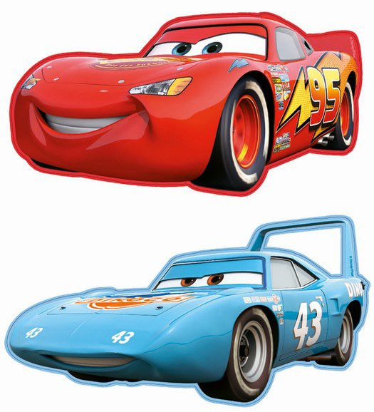 2 pěnové figurky Cars | Dekorace do dětských pokojů - DEKORACE CARS 