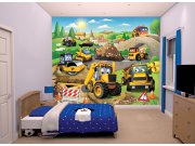 Fototapeta 3D moje první JCB Walltastic 43787, 305 x 244 cm Fototapety pro děti - Rozměr 244 x 305 cm