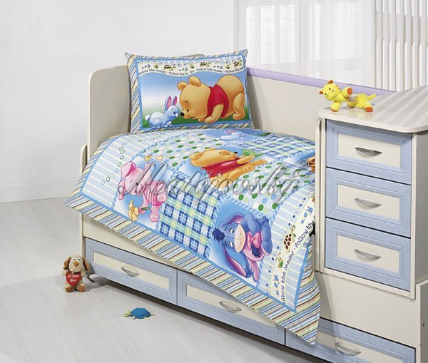 Povlečení Medvídek Pů patchwork-postýlka | Dětské povlečení - Dětské povlečení do postýlky Povlečení Medvídek Pů patchwork-postýlka | Dětské povlečení - Dětské povlečení do postýlky