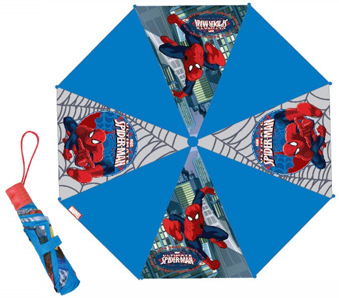 Deštníky pro děti - Dětský skládací deštník Spiderman Dětský skládací deštník Spiderman - Deštníky pro děti