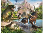 Fototapeta 3D Dinosauři Walltastic 41745, 305 x 244 cm Fototapety pro děti - Rozměr 244 x 305 cm