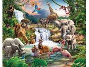 Fototapeta 3D Jungle Walltastic 41776, 305 x 244 cm Fototapety skladem