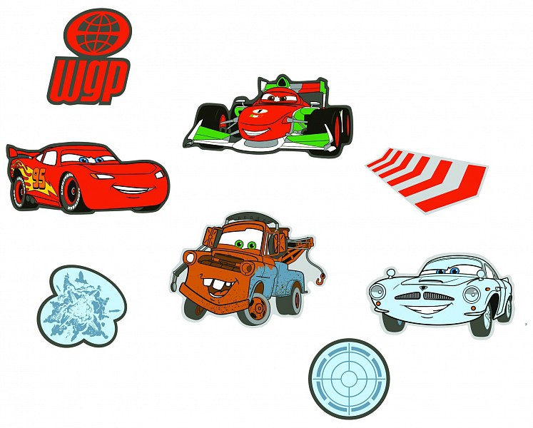 Dekorace Cars - Mini pěnové figurky Cars D23863, 24 ks Mini pěnové figurky Cars D23863, 24 ks - Dekorace Cars