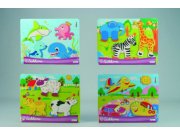 Dřevěné puzzle s obrázky pro nejmenší Akce