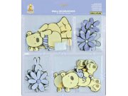 Mini pěnové figurky Medvědi D25801, 24 ks Dekorace Medvědi