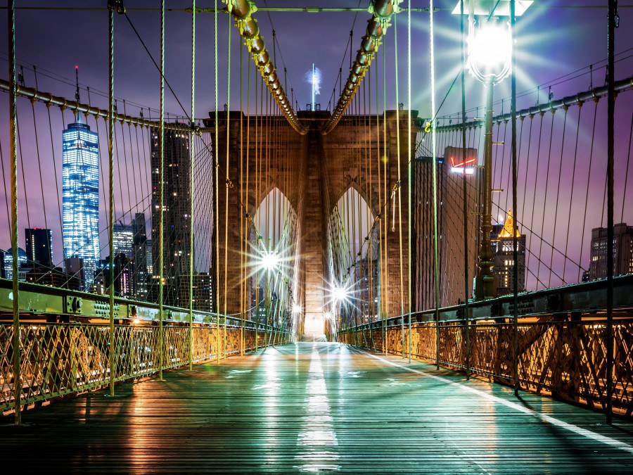 Fototapeta Brooklyn Bridge FTNXXL-2439, rozměry 360 x 270 cm - Fototapety vliesové