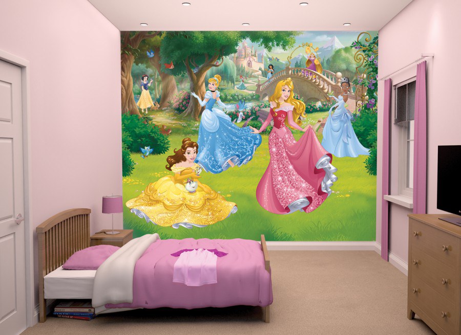 Fototapeta 3D Disney Princezny Walltastic 43800, 305 x 244 cm