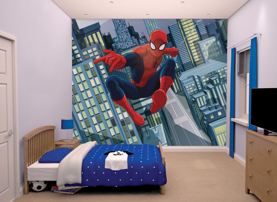 Fototapeta 3D Spiderman Walltastic 43824, 305 x 244 cm