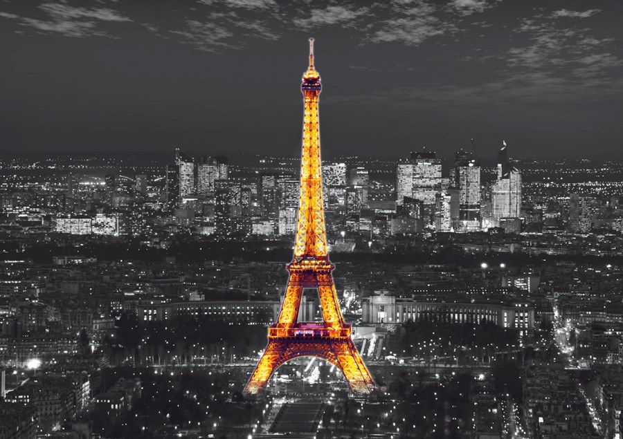 Fototapeta Noční Paříž FTNS-2468, rozměry 360 x 270 cm
