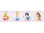Samolepicí bordura Princess Pink WBD8065 Dekorace Princezny