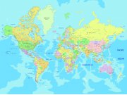 Fototapeta Mapa světa FTNXXL-2495, 360x270 cm