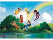 Fototapeta Fairies with rainbow FTDNXXL-XXL5009, rozměry 360 x 270 cm Fototapety pro děti - Fototapety dětské vliesové