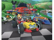 Fototapeta 3D Micke Mouse závody Walltastic 41813 | 305 x 244 cm Fototapety pro děti - Rozměr 244 x 305 cm