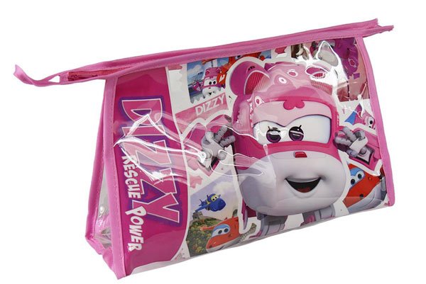 Kosmetická taška vybavená Super Wings růžová - Bižuterie, doplňky