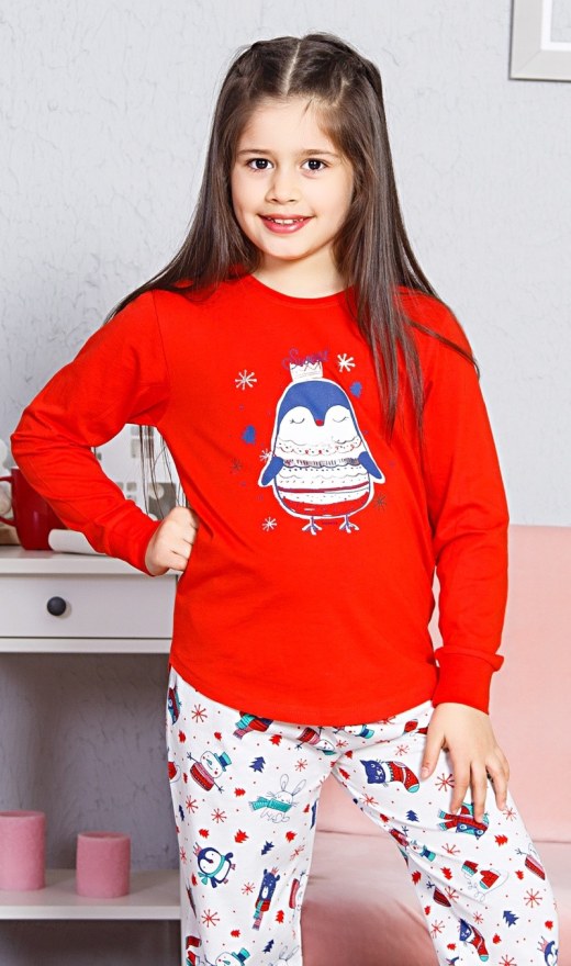 Dětské pyžamo dlouhé Tučňák velký | Pyžama a Župany