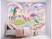 3D Fototapeta Jednorožci 46245, 305 x 244 cm Fototapety pro děti - Rozměr 244 x 305 cm