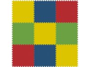 Podlahové pěnové puzzle koberec 9 velkých dílků 8 mm, rozměry 181 x 181 cm Dětské koberce