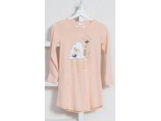 Dětská noční košile s dlouhým rukávem Little dogs Děti - Holky - Dívčí noční košile - Dívčí noční košile s dlouhým rukávem