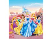 Vliesová fototapeta Princezny u zámku FTDNXL-5113, rozměry 180 x 202 cm Fototapety pro děti - Fototapety dětské vliesové