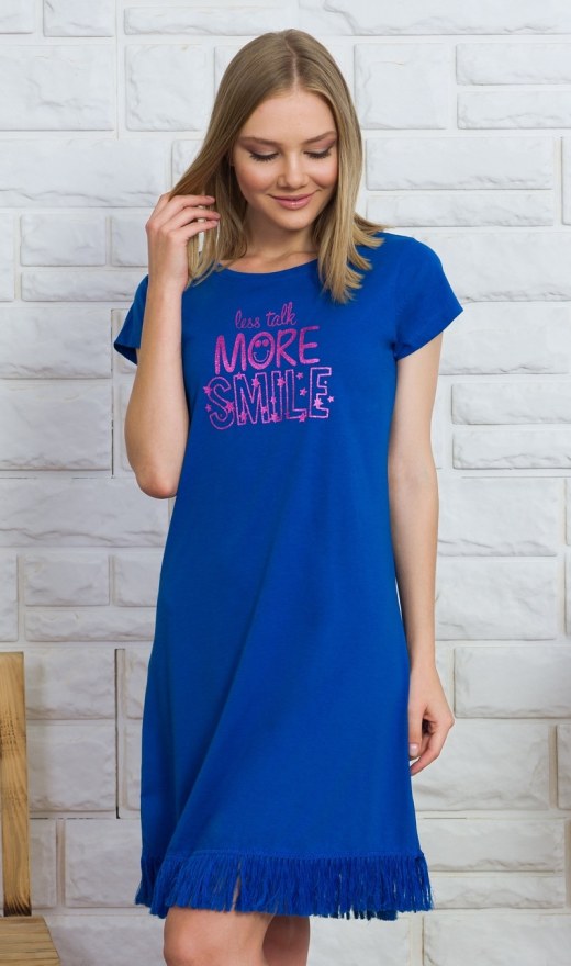 Dámská noční košile s krátkým rukávem More smile - Dámské noční košile s krátkým rukávem