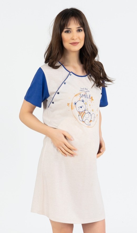 Dámská noční košile mateřská Méďa Smile | Pyžama a Župany