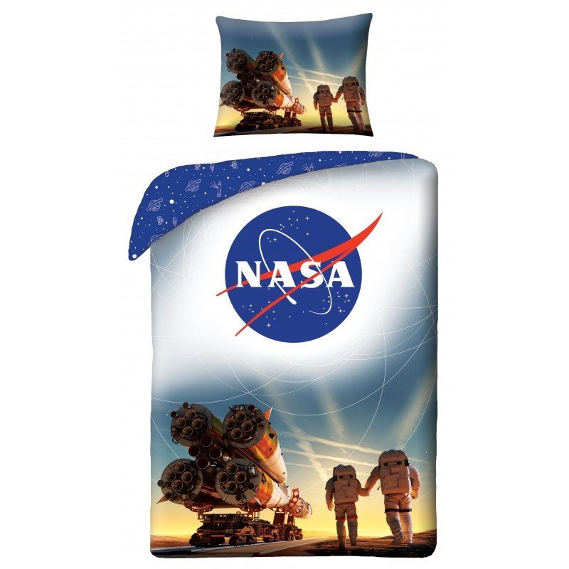 HALANTEX Povlečení NASA raketa Bavlna, 140/200, 70/90 cm | Dětský textil a doplňky