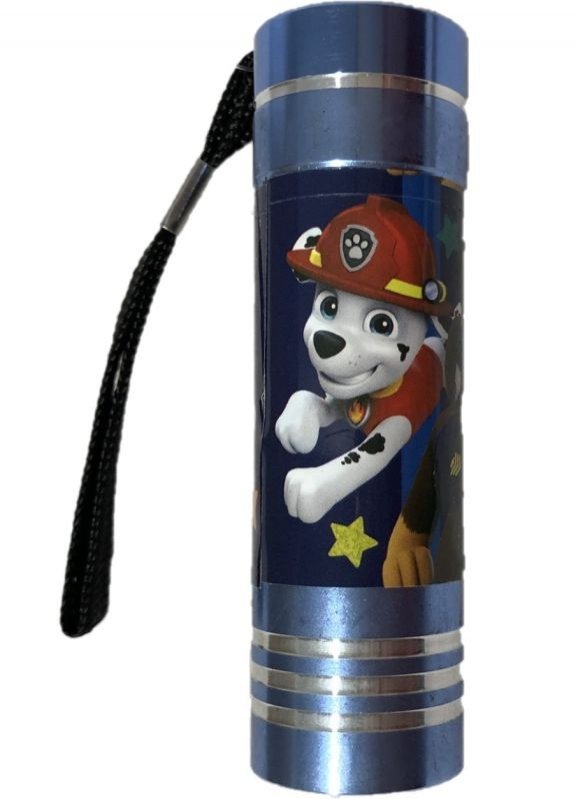 EUROSWAN Dětská hliníková LED baterka Paw Patrol modrá Hliník, Plast, 9x2,5 cm - baterky a lampičky