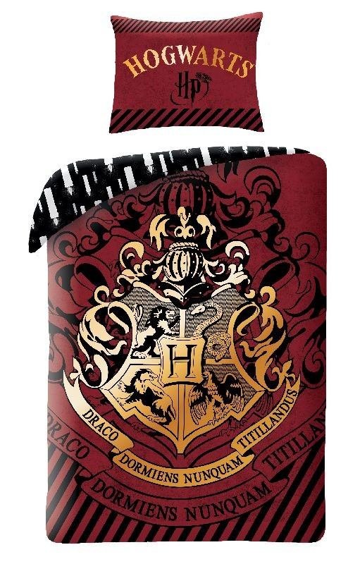 HALANTEX Povlečení Harry Potter burgund Bavlna, 140/200, 70/90 cm - Povlečení pro teenagery