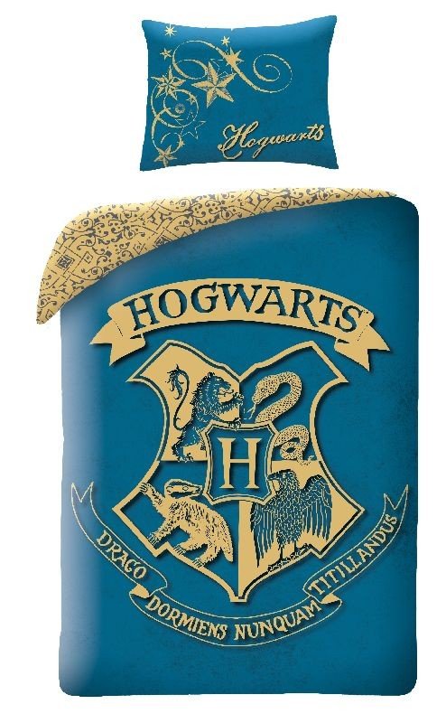 HALANTEX Povlečení Harry Potter blue Bavlna, 140/200, 70/90 cm - Povlečení pro teenagery