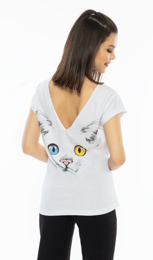 Dámské pyžamo kapri Velká kočka - Dámská pyžama kapri
