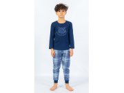 Dětské pyžamo dlouhé Sova Děti - Kluci - Chlapecká pyžama - Chlapecká pyžama s dlouhým rukávem