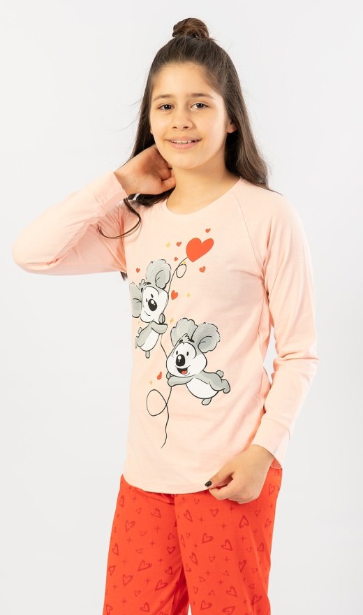Dětské pyžamo dlouhé Koaly - Dívčí pyžama s dlouhým rukávem