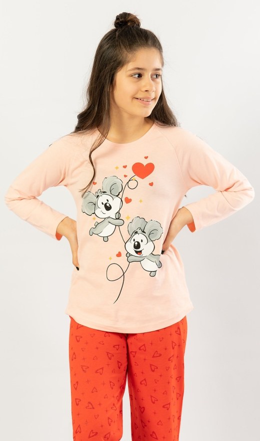 Dětské pyžamo dlouhé Malé koaly - Dívčí pyžama s dlouhým rukávem