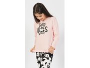 Dětské pyžamo dlouhé Good vibes only Děti - Holky - Dívčí pyžama - Dívčí pyžama s dlouhým rukávem