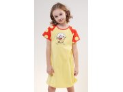 Dětská noční košile s krátkým rukávem Malé kuře Děti - Holky - Dívčí noční košile - Dívčí noční košile s krátkým rukávem