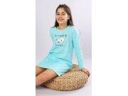Dětská noční košile s dlouhým rukávem Sleeping day Děti - Holky - Dívčí noční košile - Dívčí noční košile s dlouhým rukávem