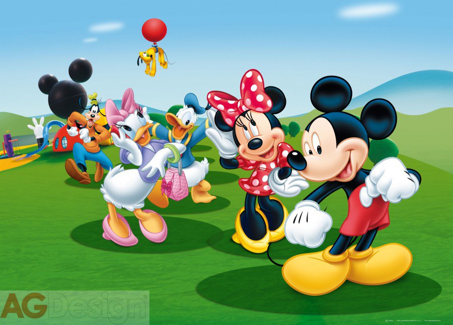 Fototapeta vliesová Mickey a kamarádi FTDNM-5212, rozměry 160 x 110 cm - Fototapety skladem