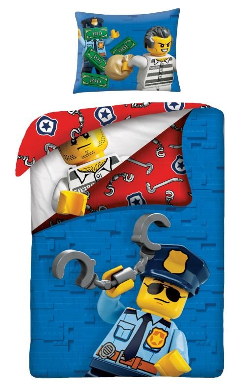HALANTEX Povlečení Lego blue Bavlna, 140/200, 70/90 cm | Dětský textil a doplňky