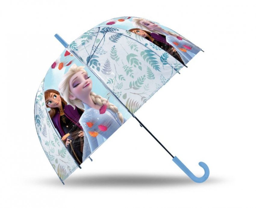 EUROSWAN Vystřelovací průhledný deštník Ledové Království POE, 2 cm - deštníky