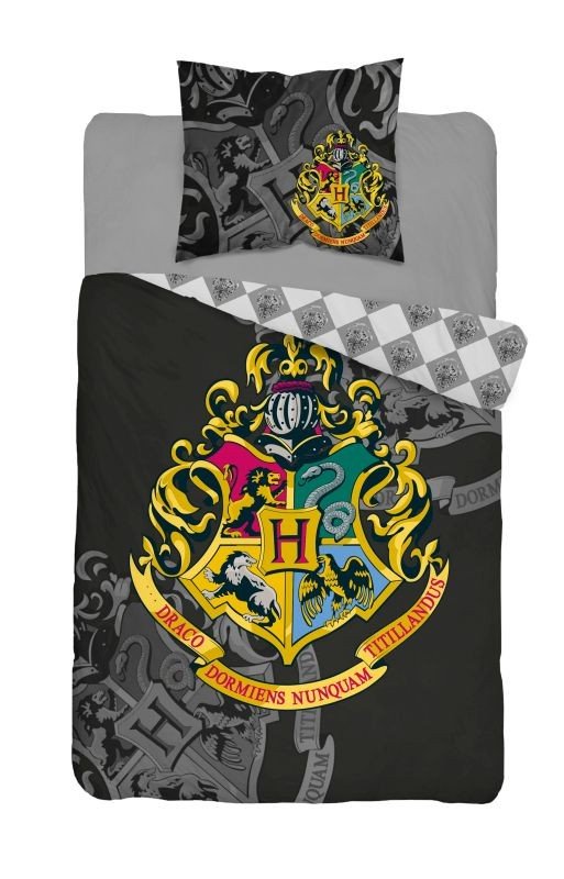 DETEXPOL Povlečení Harry Potter Black Bavlna, 140/200, 70/80 cm | Dětský textil a doplňky