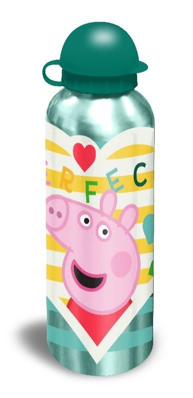 EUROSWAN ALU láhev Peppa Pig zelená Hliník, Plast, 500 ml - lahve na pití