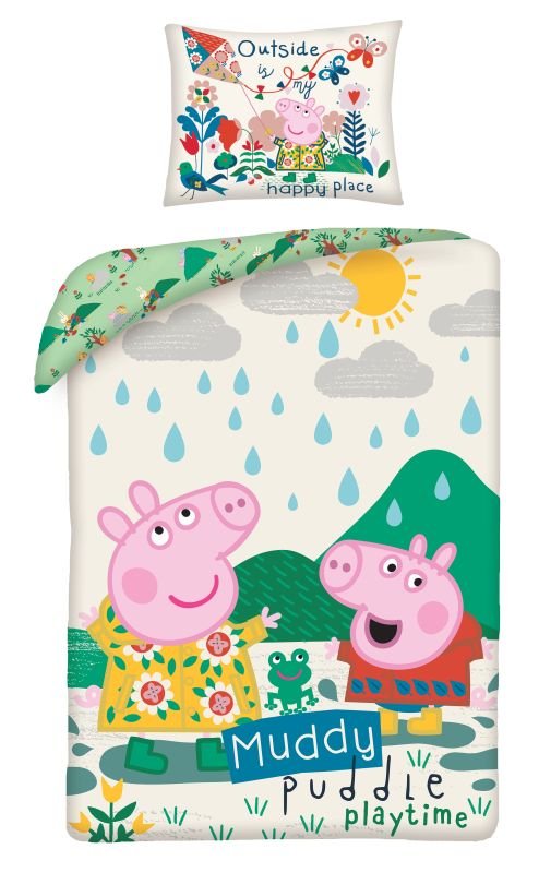 HALANTEX Povlečení Peppa Pig playtime Bavlna, 140/200, 70/90 cm | Dětský textil a doplňky