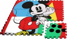 EUROSWAN Podlahové pěnové puzzle Mickey Eva, 9 dílků v tašce cm Hračky a doplňky - puzzle, hry